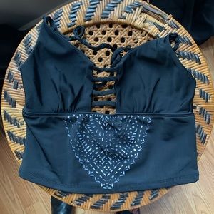 PLANET BLUE blue life fit laser cut sports bra